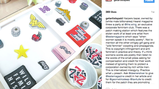 3 Other Patches Were Made for <i>Harper's Bazaar </i>Jean Jacket Decorating Party Without Artists' Permission